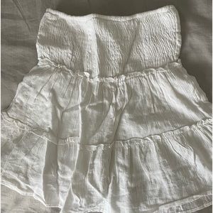 White Ruffle Skirt